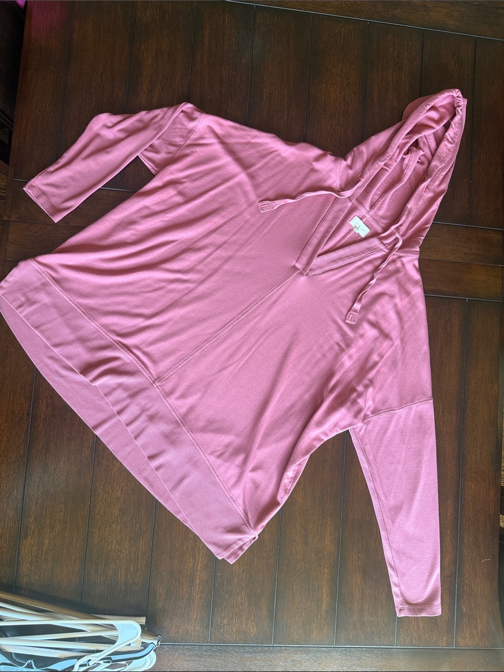 Lou & Grey Dusty Rose Hooded Pullover